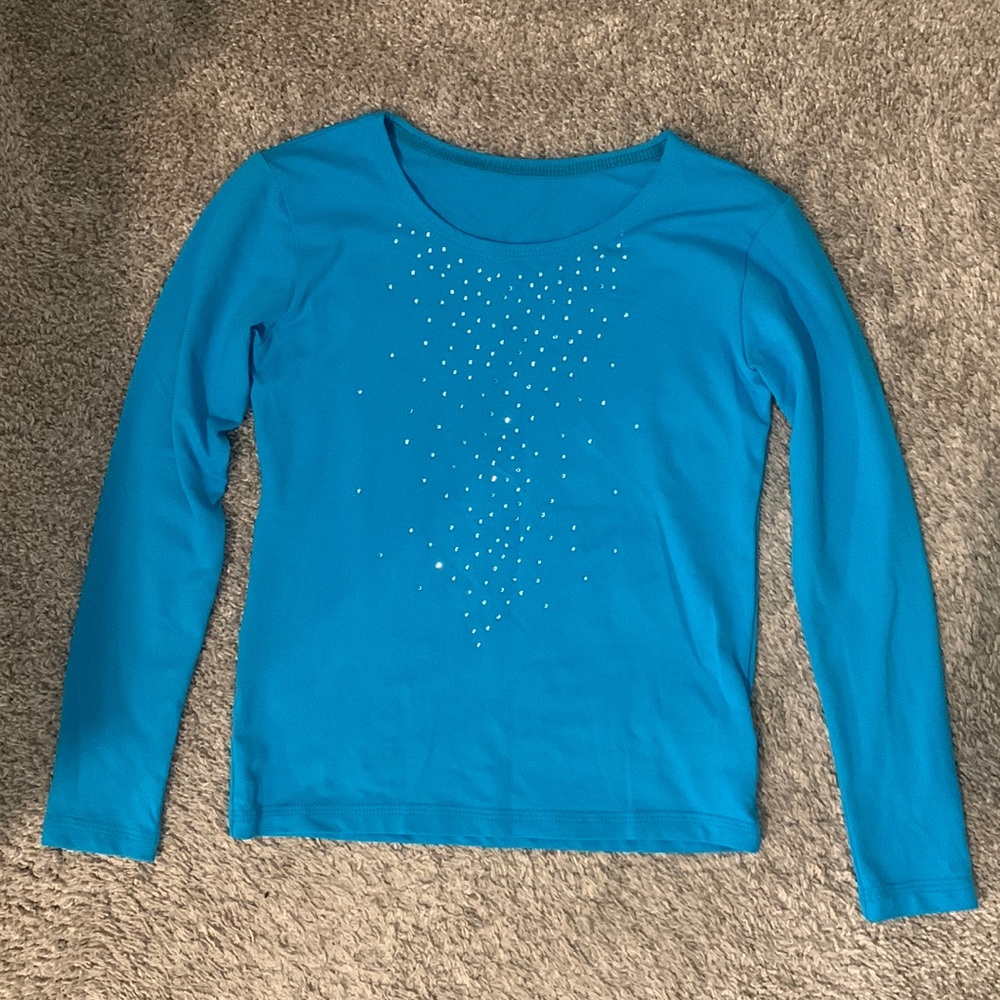 Girls Figure Skating Long Sleeve shirt, size 28/age 12